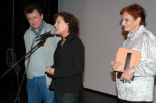 Rodrigo Diaz con la regista Carmen Castillo e Meri Lao, della giuria sezione Film in Concorso